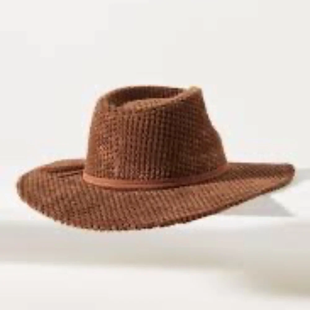 NWT Anthropologie Terry Brown Rancher Hat